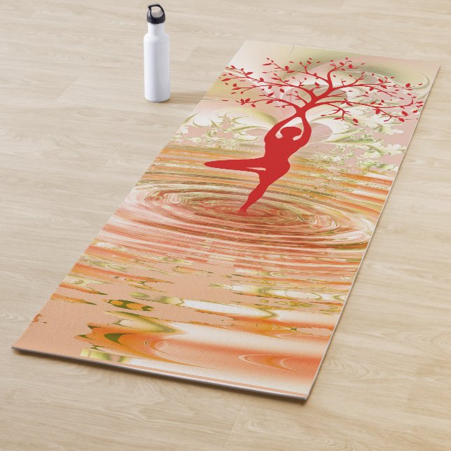 Yoga-Pose, Wasser und Baum Yogamatte (Beispiel)