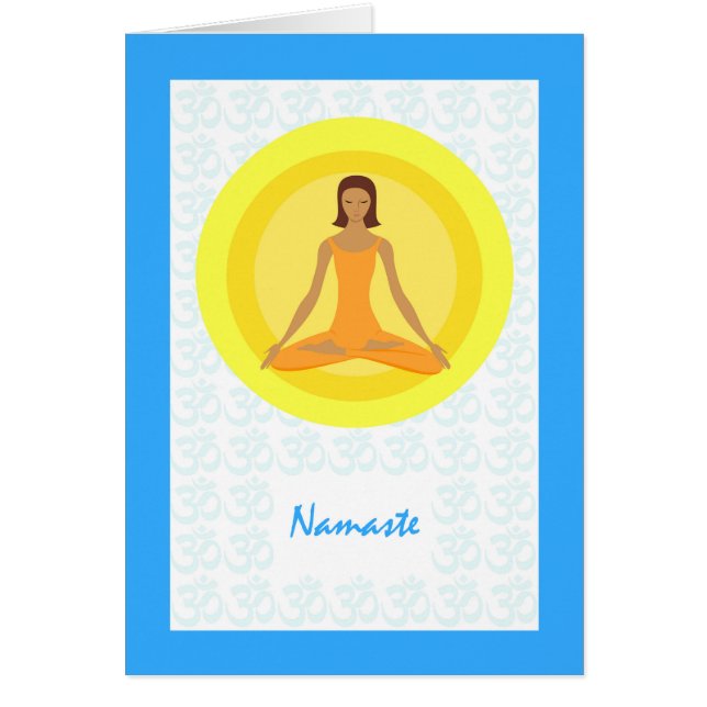 Yoga-Pose, Zeit zum Atmen nehmen, Namaste (Vorne)
