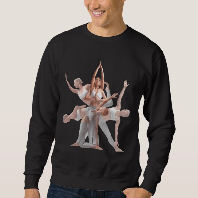 Yoga-Posen 65 Sweatshirt (Vorderseite)