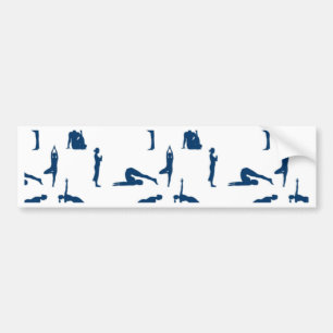 Yoga-Posen Autoaufkleber