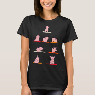 Yoga-Posen bei Schweinen - Meditation T-Shirt