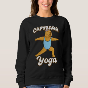Yoga-Posen Capybara Turnleibchen Sport Workou Sweatshirt
