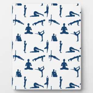 Yoga-Posen Fotoplatte