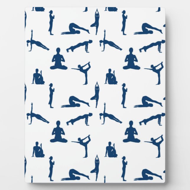 Yoga-Posen Fotoplatte (Vorderseite)