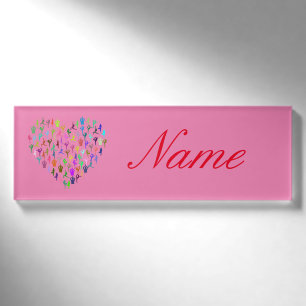 Yoga-Posen Herz Thunder_Cove Namenschild