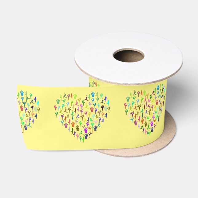 Yoga-Posen Herz Thunder_Cove Satinband (Spule)