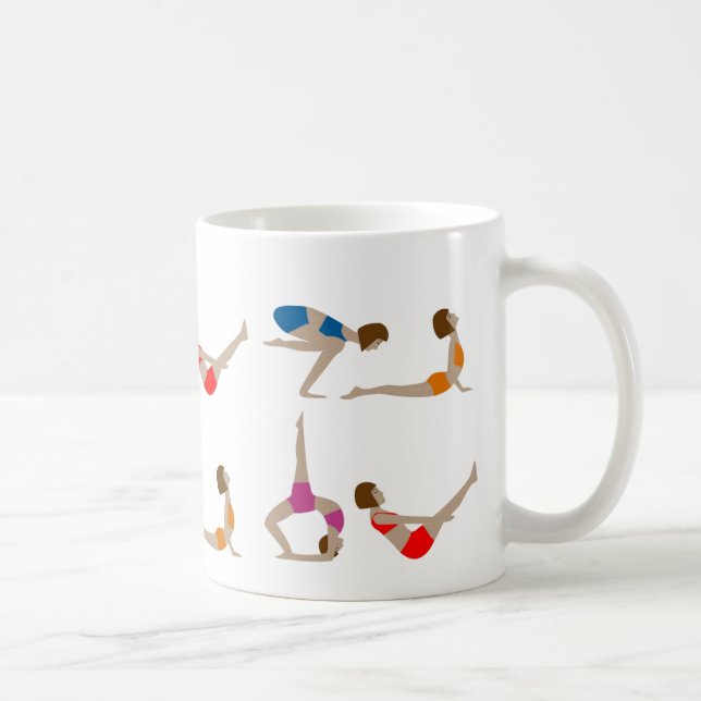 Yoga-Posen Kaffee-Cup-Tasse Kaffeetasse (Rechts)