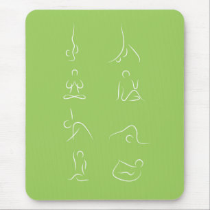Yoga-Posen Mousepad