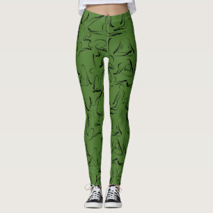 Yoga-Posen-Muster   Nahtloses Yoga-Muster 10 Leggings