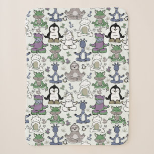 Yoga-Posen-Muster   Nahtloses Yoga-Muster 66 Sherpadecke