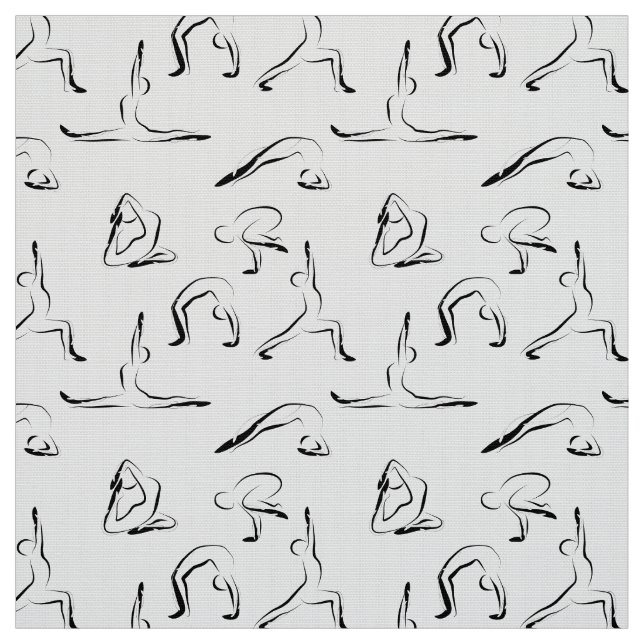 Yoga-Posen-Muster Stoff (Muster)