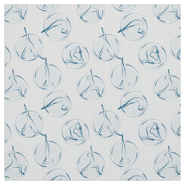 Yoga-Posen-Muster Stoff (Muster)