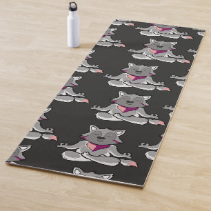 Yoga-Posen-Muster   Yoga-nahtloses Muster 19 Yogamatte