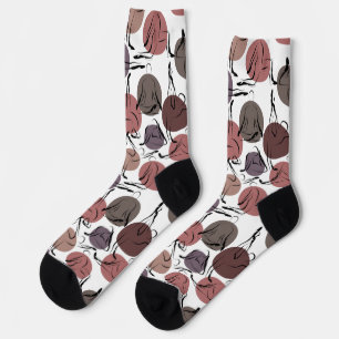 Yoga-Posen-Muster   Yoga-nahtloses Muster 22 Bath Socken