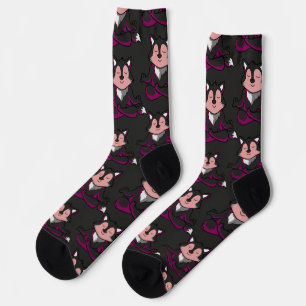Yoga-Posen-Muster   Yoga-nahtloses Muster 32 Socken