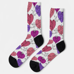 Yoga-Posen-Muster   Yoga-nahtloses Muster 4 Wrapp Socken
