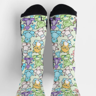 Yoga-Posen-Muster   Yoga-nahtloses Muster 63 Apro Socken