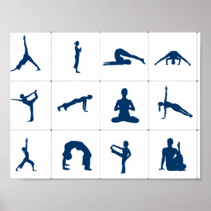 Yoga Posen Poster