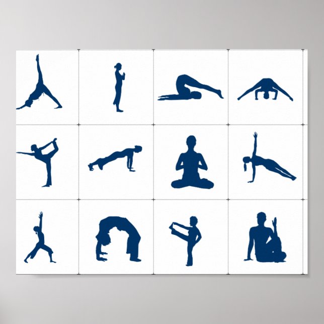 Yoga Posen Poster (Vorne)