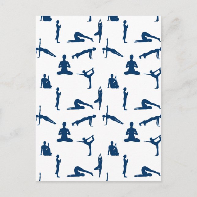 Yoga-Posen Postkarte (Vorderseite)