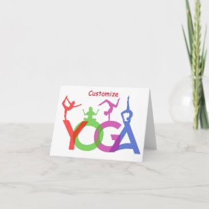 Yoga Posen Silhouetten Thunder_Cove Karte