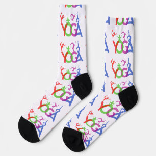 Yoga-Posen Silhouetten Thunder_Cove Socken