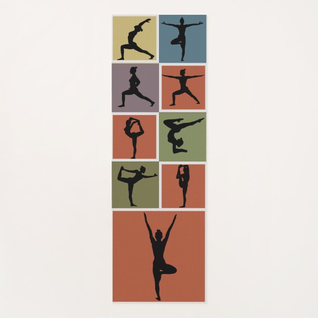 Yoga-Posen Yogamatte (Vorderseite)