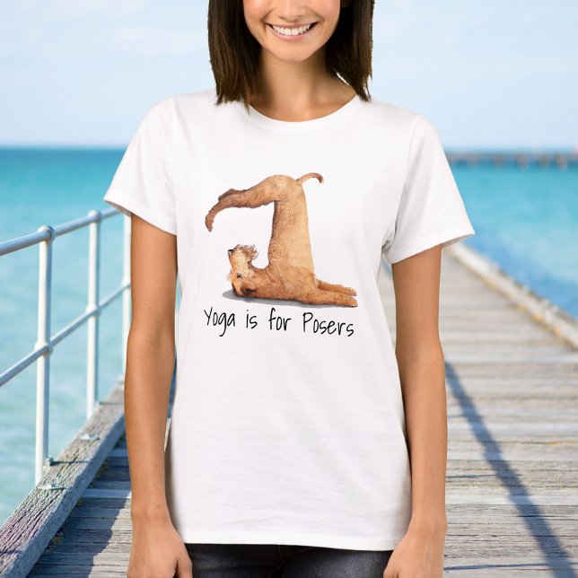 Yoga Posers Funny Dog T-Shirt (Von Creator hochgeladen)