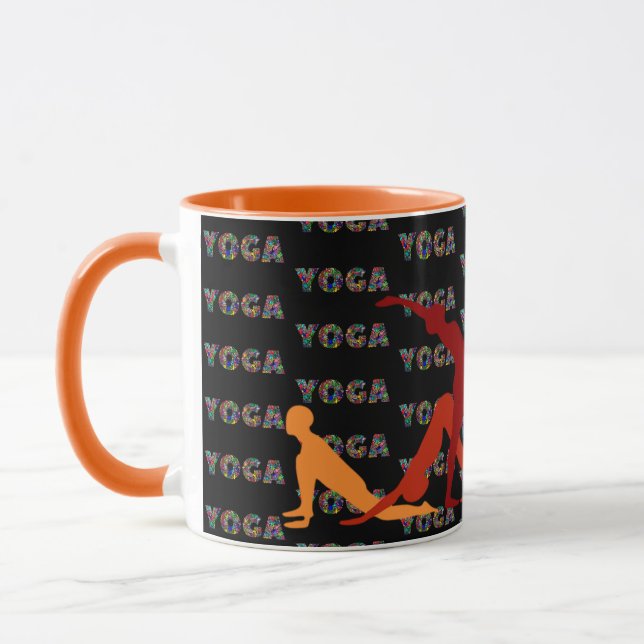 Yoga Poses céramique Cadeau Café Tasse de thé Mug (Gauche)