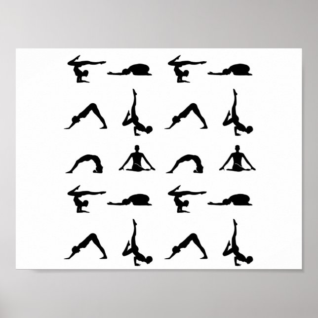 Yoga poses poster (Vorne)