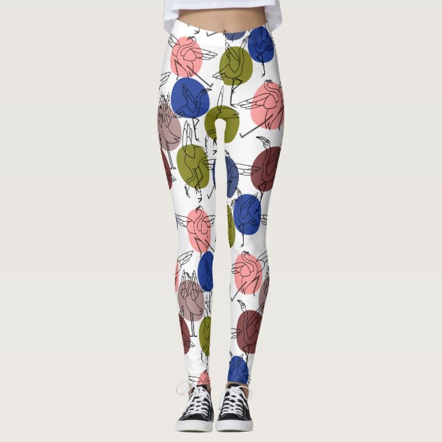 Yoga-Poses Yoga seamless pattern 34 Leggings (Vorderseite)