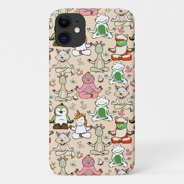 Yoga-Poses Yoga seamless pattern 52 Case-Mate iPhone Hülle (Rückseite)