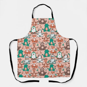 Yoga-Poses Yoga seamless pattern 54 Schürze