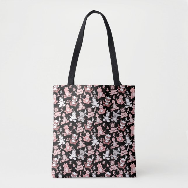 Yoga-Poses Yoga seamless pattern 55 Tasche (Vorderseite)