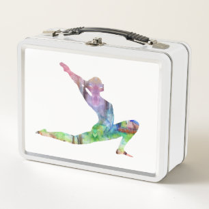 Yoga Position Chakras Art Metall Brotdose