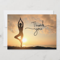 Yoga-Position Danke-Karte
