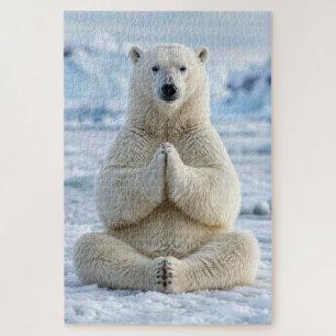 Yoga-Position des Eisbären