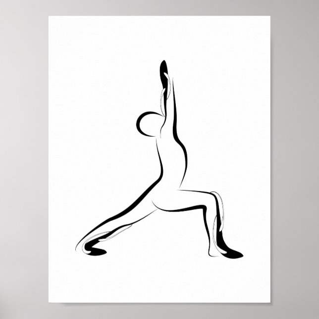 Yoga-Poster Poster (Vorne)