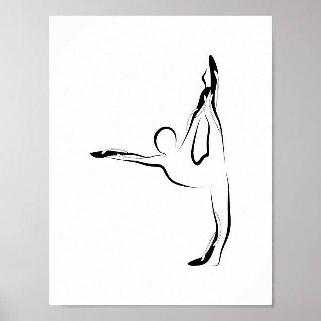 Yoga-Poster Poster (Vorne)