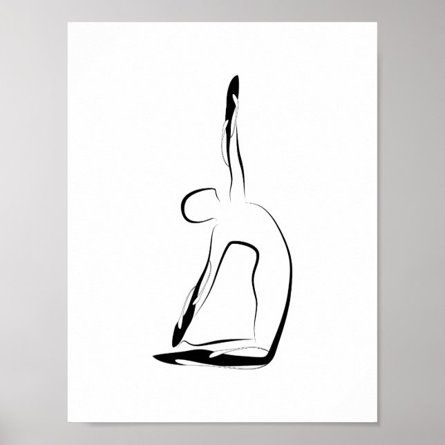 Yoga-Poster Poster (Vorne)