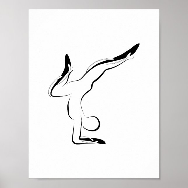 Yoga-Poster Poster (Vorne)