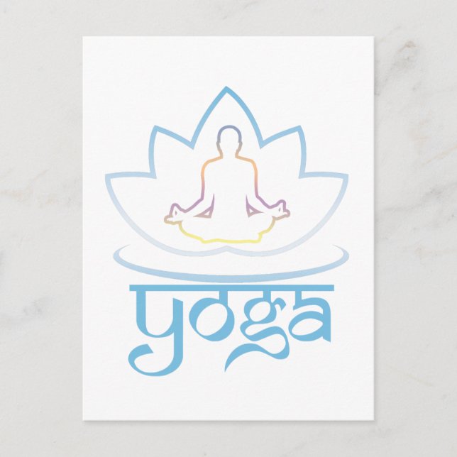 Yoga Postkarte (Vorderseite)