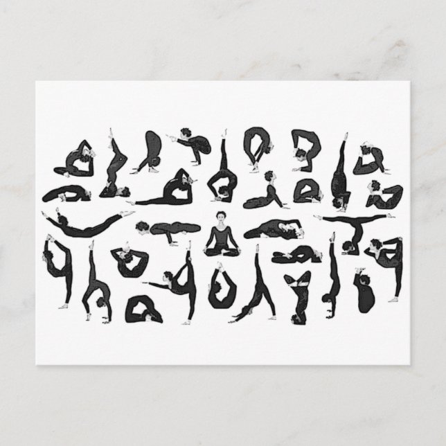 Yoga Postkarte (Vorderseite)