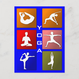 Yoga-Postkarte Postkarte