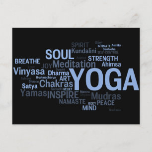 YOGA-Postkarte Postkarte