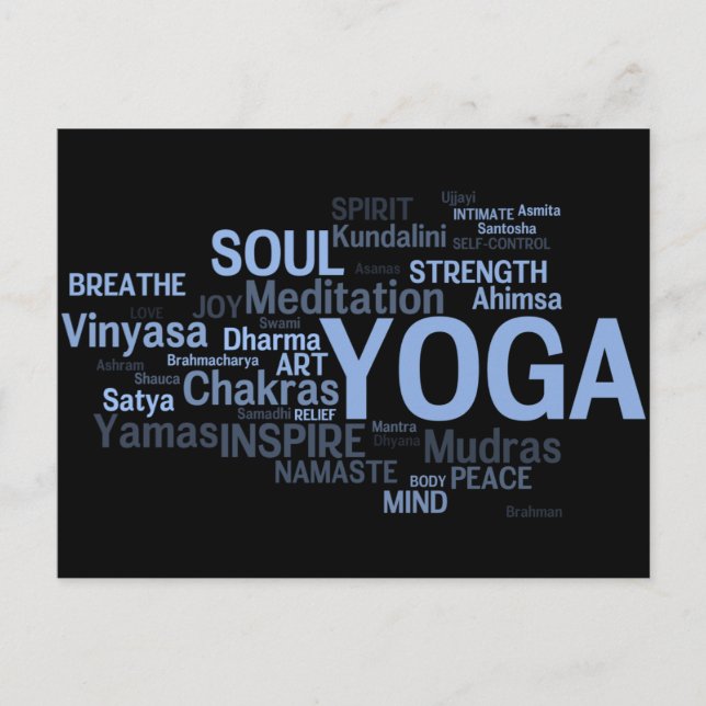 YOGA-Postkarte Postkarte (Vorderseite)