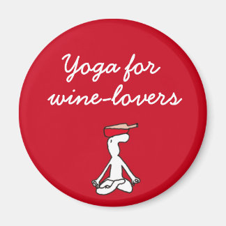 Yoga pour Winelovers Red Magnet