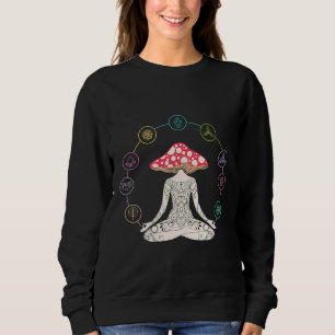 Yoga Quote Magic Yoga Meditation Psychedelic Fungu Sweatshirt