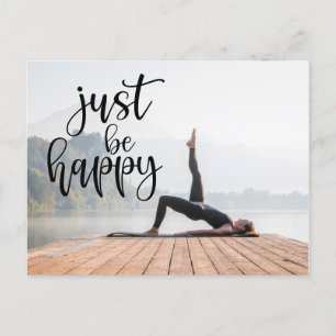 Yoga Quotes für Ihr eigenes Yoga-Foto Postkarte