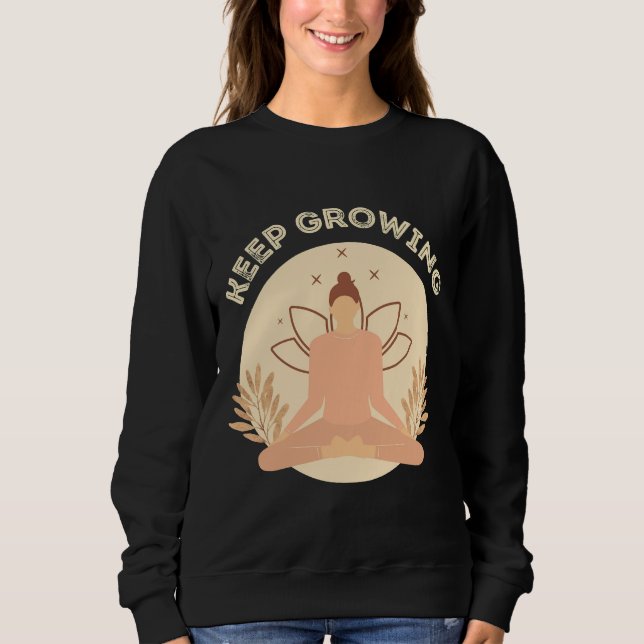 Yoga Quotes Sweatshirt (Vorderseite)